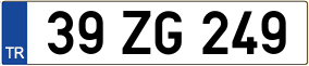Trailer License Plate